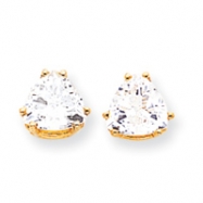 Picture of 14k 8mm Trillion Cubic Zirconia earring