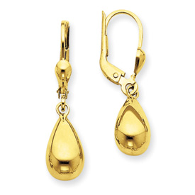 Picture of 14k Polished Fancy Dangle Leverback Earrings