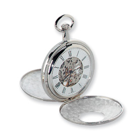Picture of Charles Hubert Chrome-finish White Dial Pocket Watch