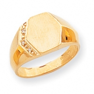 Picture of 14k Hollow Signet Ring