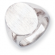 Picture of 14k White Gold Signet Ring