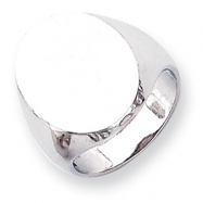 Picture of 14k White Gold Signet Ring