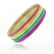 Picture of Multicolor Bangles Set - 18 pieces