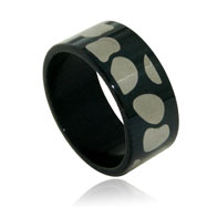 Picture of Stainless Steel Black Stone  Band