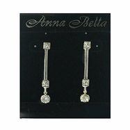 Picture of Anna Bella Fashion Post Drop CZ Earrings