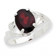 Picture of Sterling Silver Garnet Ring