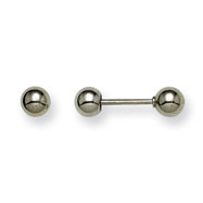 Picture of Palladium-plated 4Mm Ball Back To Back Earrings