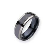 Picture of Titanium Two-tone 7mm Polished Band