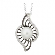 Picture of Freshwater Pearl Diamond Necklace