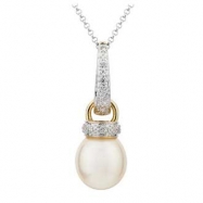 Picture of Freshwater Pearl Diamond Necklace