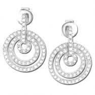 Picture of Round Diamond White Gold Earrings