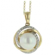 Picture of Freshwater Pearl Diamond Necklace