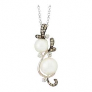 Picture of Freshwater Pearl Diamond Necklace