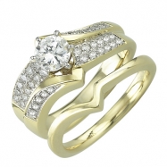 Picture of Round Diamond Bridal Semi-mount - Yellow Gold