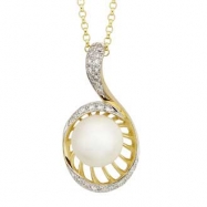 Picture of Freshwater Pearl Diamond Necklace