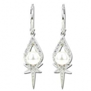 Picture of Freshwater Pearl Diamond Earrings