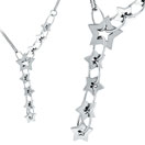 14K White Gold Designer .64ct Diamond Necklace SI1-SI2 G-H