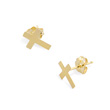 14K Small Cross Post Earrings