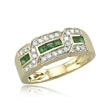 Emerald And Diamond Ring