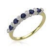 Blue Sapphire Diamond Ring