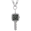 Charles Hubert Swarovski Crystal Black Dial Key Pendant Watch