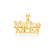14K Yellow Gold Marine Mom Charm