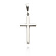 14K White Gold Medium Latin Cross Pendant