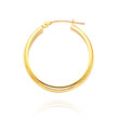 14K Yellow Gold 3.75x20mm Round Tube Hoops