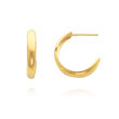 14K Yellow Gold 3.50x15mm C-Hoop Earrings