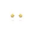 14K Gold Tiny Flower Post Earrings