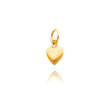 14K Rose Gold Solid 3D Medium Heart Charm