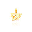 14K Yellow Gold I Heart My EMT Pendant