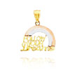 14K Tri-Color Follow Your Dreams Rainbow Pendant