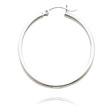 14K White Gold 2x32mm Classic Hoops