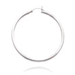 14K White Gold 2x44mm Classic Hoops