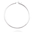 14K White Gold 2x57mm Classic Hoops