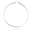 14K White Gold 2x60mm Classic Hoops