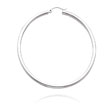 14K White Gold 2.5x52mm Classic Hoops
