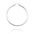 14K White Gold 2.5x38mm Classic Hoops