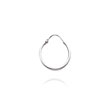 14K White Gold 1.5x12mm Round Hoops