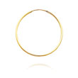 14K Yellow Gold 1x25mm Endless Hoops