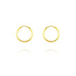 14K Yellow Gold 1x8mm Endless Hoops