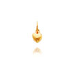 14K Rose Gold Solid Polished 3D Small Heart Charm
