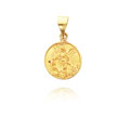 18K Yellow Gold Guardian Angel Medal