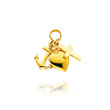 14K Yellow Gold Faith, Hope & Charity Charm