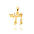 14K Yellow Gold Fancy Filigree Chai Pendant