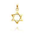 14K Yellow Gold Smooth Polished Star of David Pendant