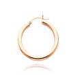 14K Rose Gold 3x25mm Classic Hoops
