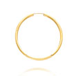 14K Yellow Gold 2.50x40mm Satin & Polished Diamond Cut Endless Hoops