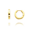 14K Yellow Gold Round Hinged Hoops